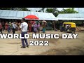 Traffic police jlk with 9nap ir patrolling personnels observed the world music day at jalukie town