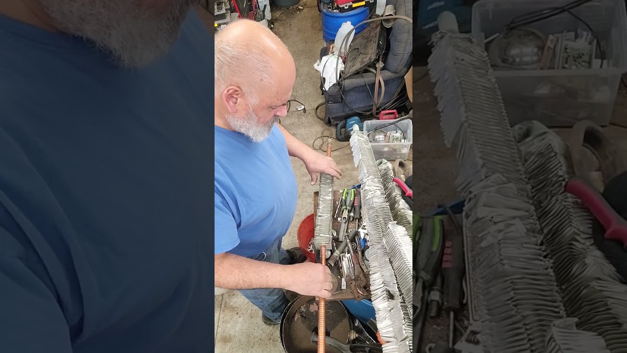 And more of same copper aluminum fin tubing