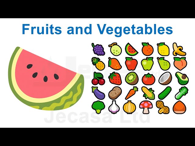 Emoji Meanings Part 18 - Fruits and Vegetables | English Vocabulary class=