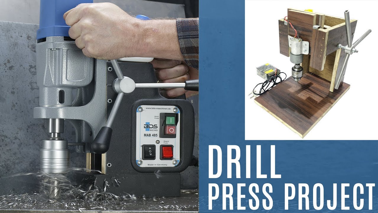 DIY Mini Drill Press Machine Project 2019 Mechanical Project YouTube