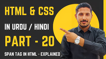 HTML & CSS Part 20 | Span Tag In HTML | Yazdan Haider | 2023