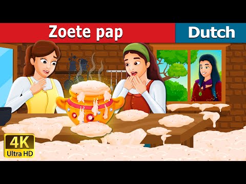 Zoete pap | Sweet Porridge in Dutch | Dutch Stories for Kids | Dutch Fairy Tales