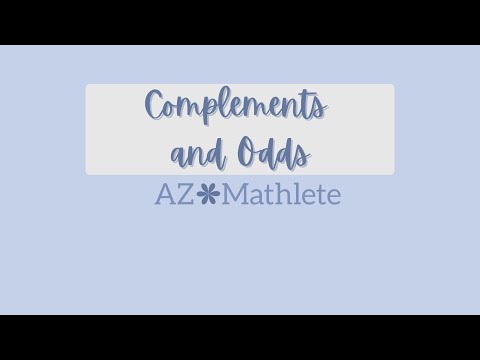 CM Complementary Events and Odds