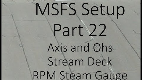 MSFS 22 Creating a steam gauge on the Stream Deck using AAO