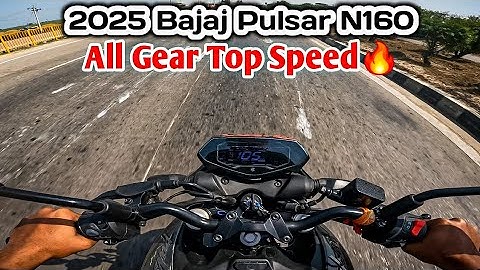 Bajaj Pulsar N160 E20 BS7 – All Gear Speed Test | How Fast Can It Go?