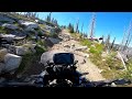 Burnt Knob Summit Road Idaho BDR. *Caution* Advanced skills may be required for a larger ADV Bike