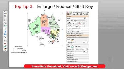 Favorite Customizing Tips for PowerPoint Maps 2: Enlarge and Reduce, Snap to Grid • BJDesign.com