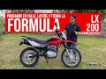 Probando la moto formula lx200