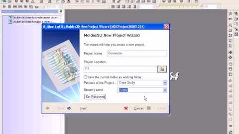 Moldex3D eDesign Demo Animation- Part 2. Create a new Project