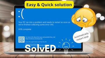 Windows Blue Screen Error | Auto Restart Problem Windows 10 - Automatic Shutdown and Reboot Loop