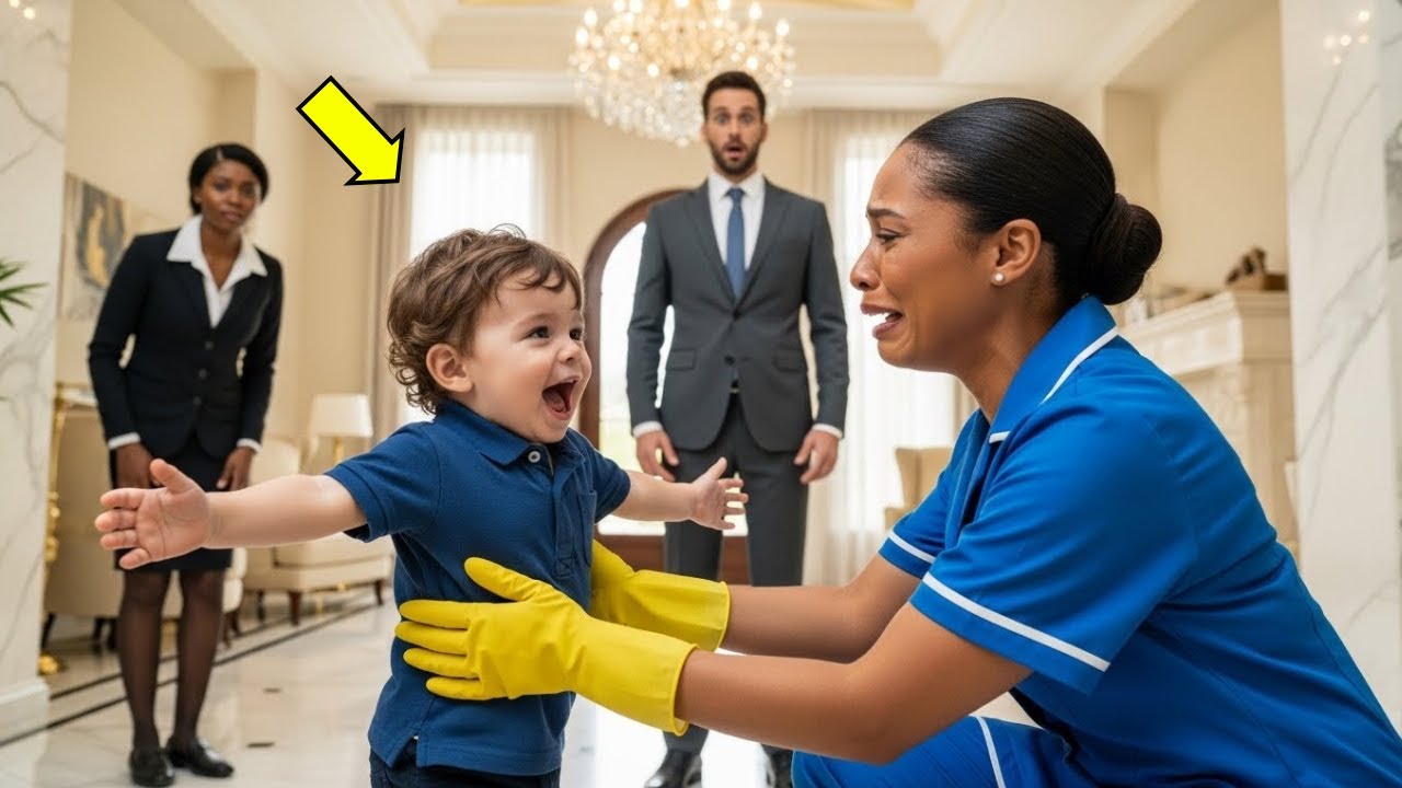 LA LIMPIADORA CUIDA AL BEBÉ DEL MILLONARIO… Y EL NIÑO NO DEJA DE LLAMARLA MAMÁ