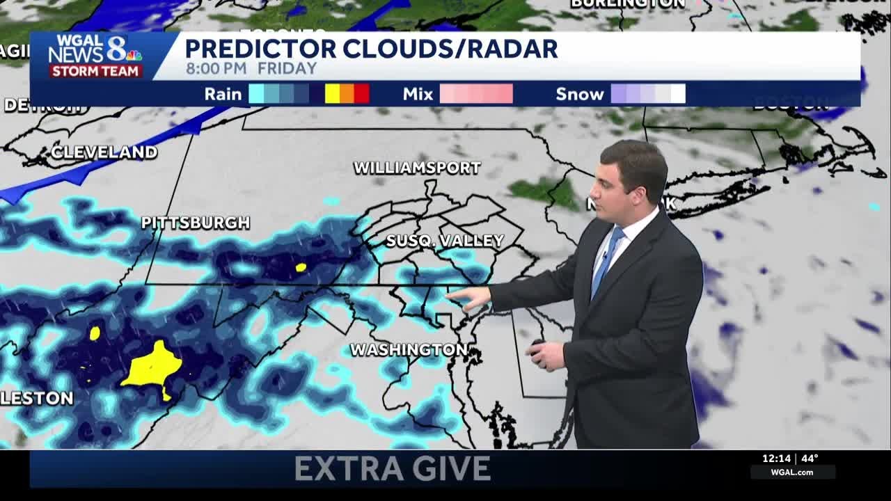 Rain Showers Return Friday Night In South Central Pennsylvania - YouTube