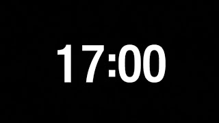 17 Minute Timer Black Screen | No Distraction | Deep Focus Study &amp; Fitness Countdown | No Copyright