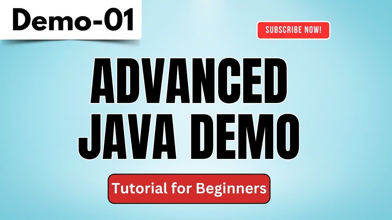 Advanced Java Demo 01 | Advanced Java Demo | Tutorial for Beginners ...