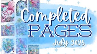 All my COMPLETED PAGES from July 2025