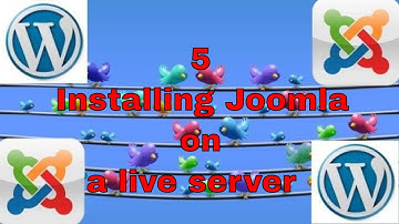 5   Installing Joomla on a live server