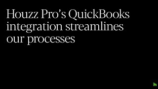 Houzz Pro and QuickBooks Online integration