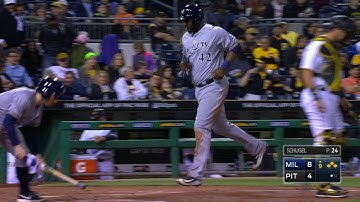 MIL@PIT: Nieuwenhuis draws a bases-loaded walk