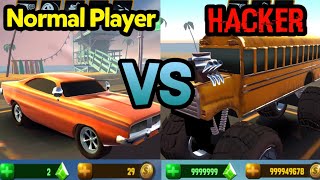 NORMAL PLAYER VS HACKER - STUNT CAR EXTREME | Android Racing Game screenshot 4