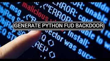 Generate Undetectable Encrypted Python Backdoor (Hack macosx)