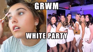 GRWM & Come To A White Outfit Party With Me, Hair, Skincare & Makeup! Rosie McClelland