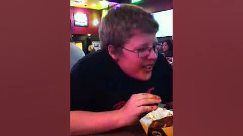 Logan Attepmts Blazing Wing Challenge at Buffalo W...