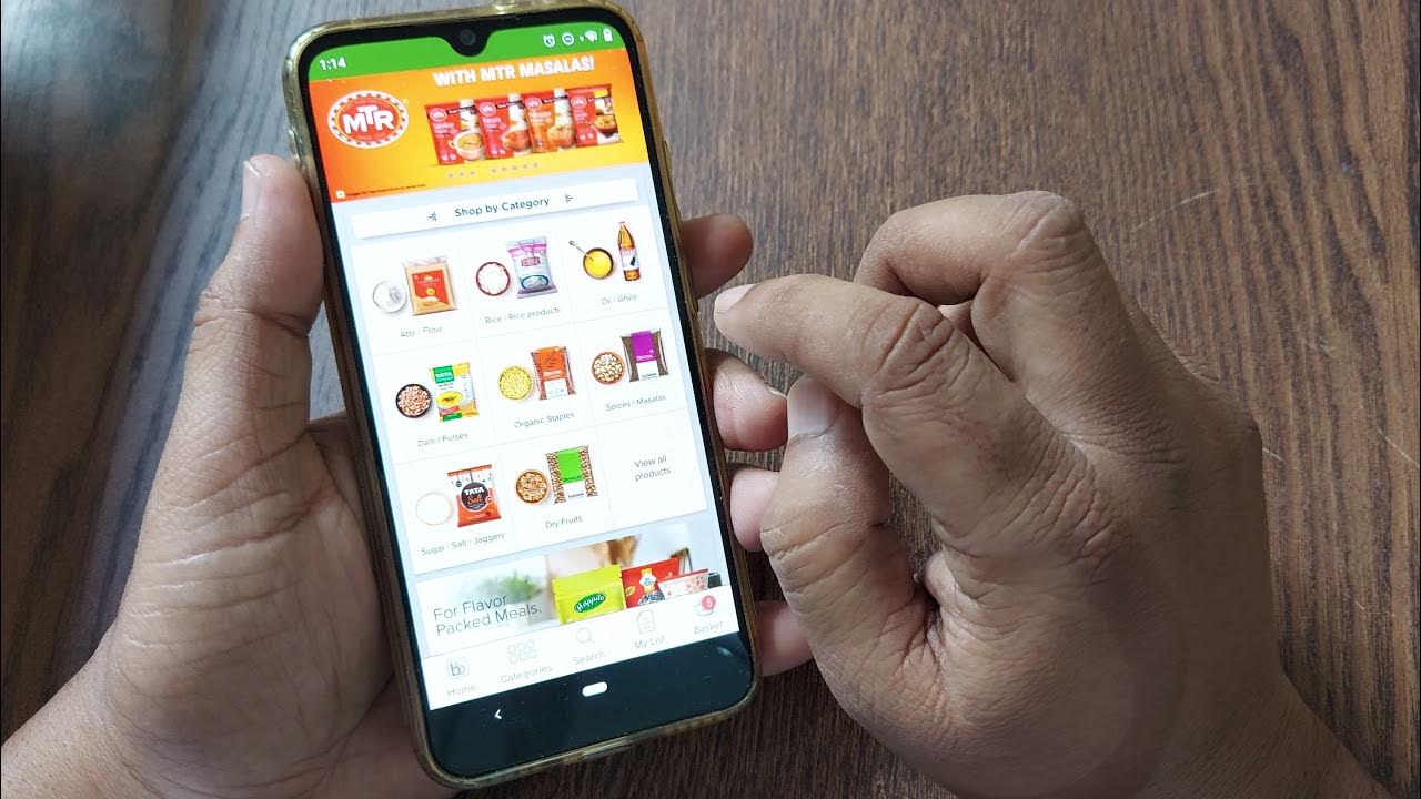 how to order grocery items on bigbasket step by step process in