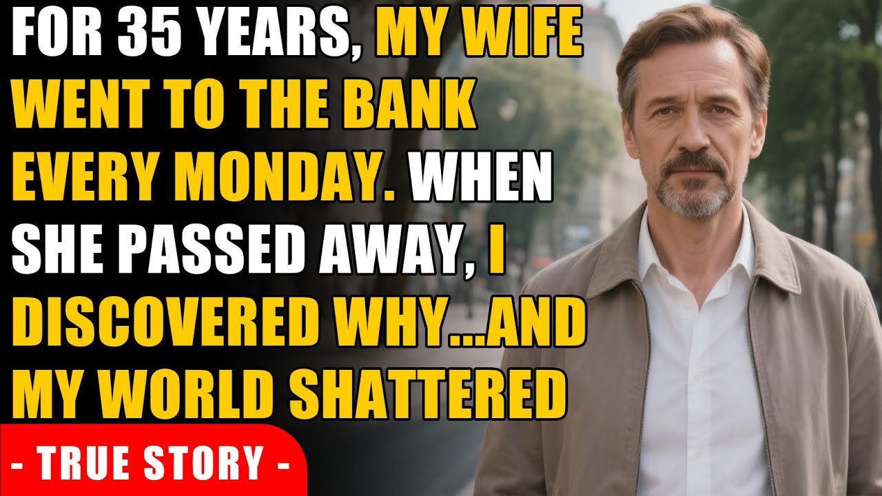 My wife went to the bank every Tuesday for 35 years. When she died, I found out why - I was frozen.