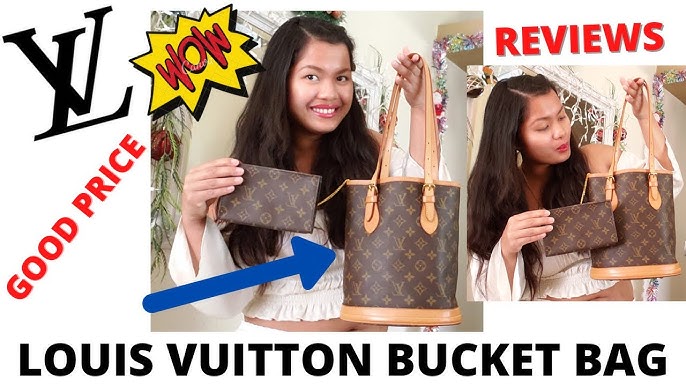 Bag Review: Vintage Louis Vuitton Monogram Petit Bucket 23 Bag - Ella  Pretty Blog