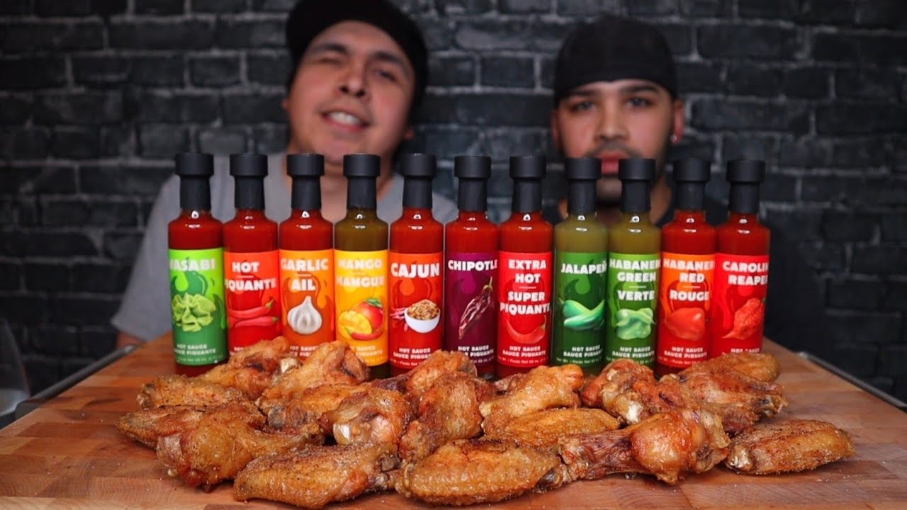 HOT SAUCE SPICY WINGS CHALLENGE WITH GLEN