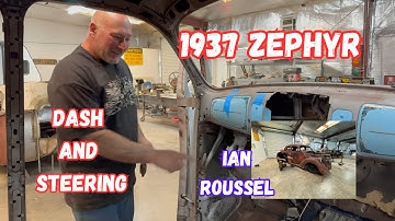 1937 Lincoln Zephyr: Ian Roussel Explores The Dash And Builds The Steering Column 🛸🛰️🚀👽
