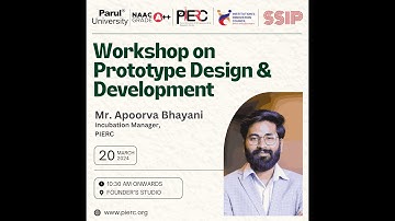Workshop on Prototype Design and Development By PIERC IIC Parul University #innovation #prototype