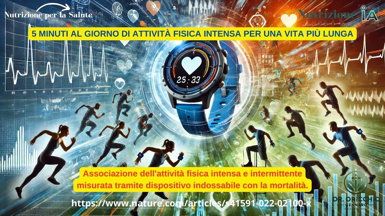 5 MINUTI AL GIORNO DI ATTIVITÀ FISICA INTENSA PER UNA VITA PIÙ LUNGA ...