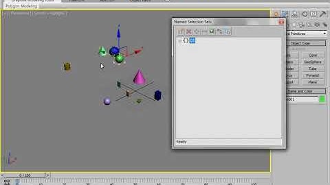 Class 4 : Scene Management Selection Sets ,Groups-3ds max tutorials