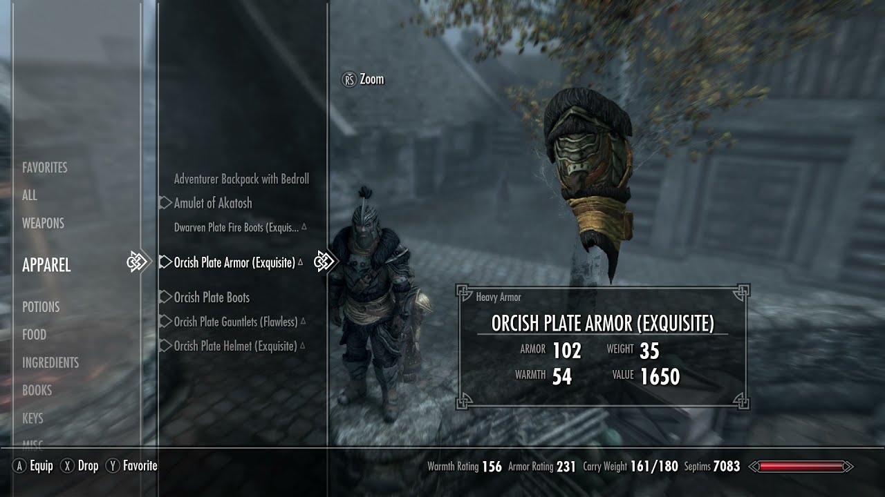 Orcish Plate Armor. Creation Club. Skyrim Annyversary Edition YouTube