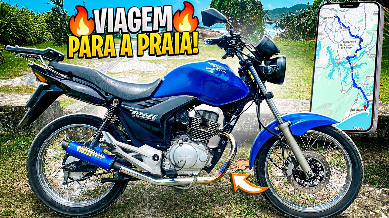 PRIMEIRA VIAGEM COM A FAN 150 MIX ATÉ A PRAIA
