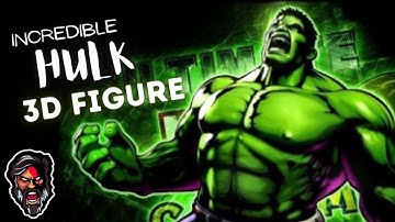 3D Incredible Hulk Print Figure | #etsy #etsyshop #3dprinting #hulksmash