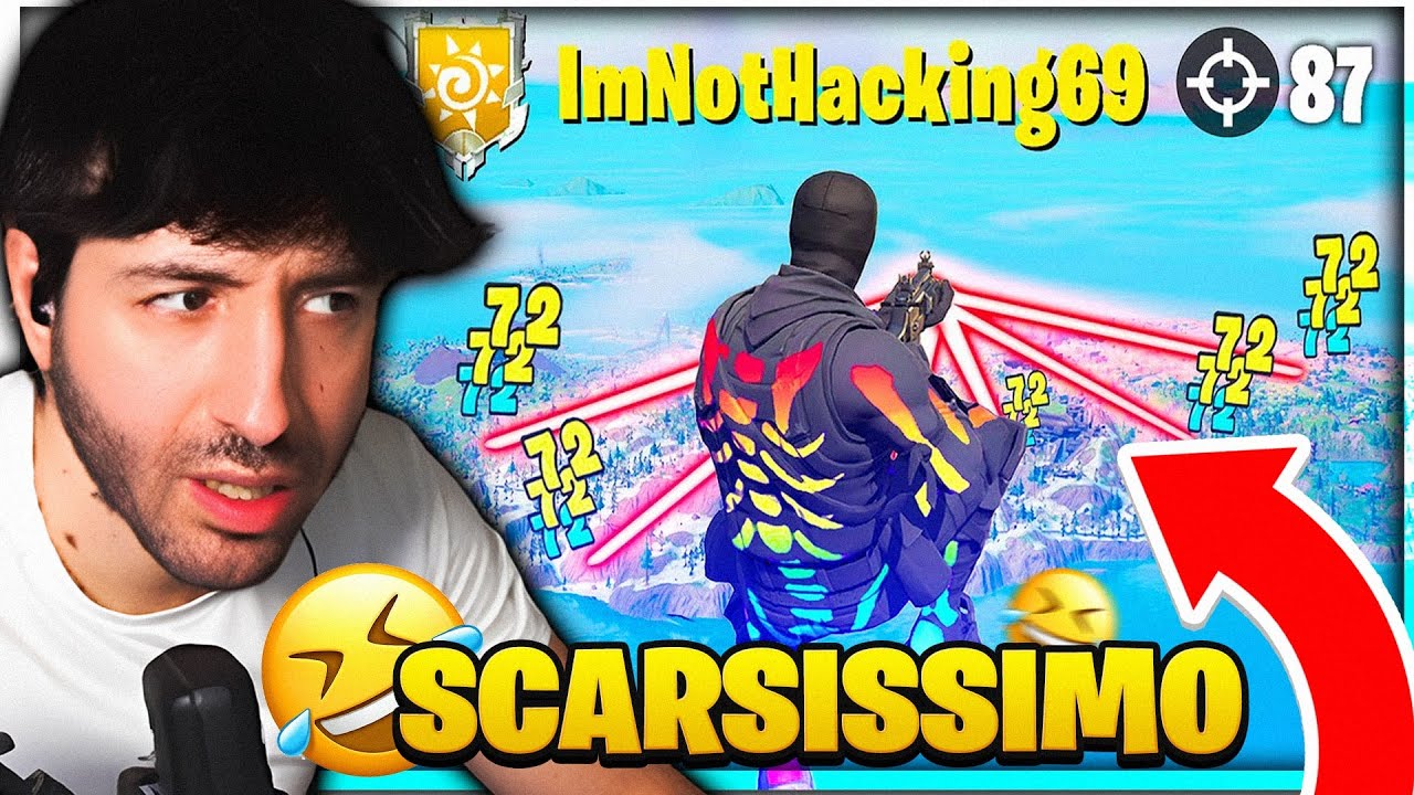 Il CHEATER ITALIANO più SCARSO della storia di FORTNITE