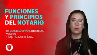 Funciones Y Principios Del Notario Derechoteca