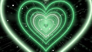 [4K] Heart Moving Background💚Green Heart Background | Animated Background Video Loop 4 Hours