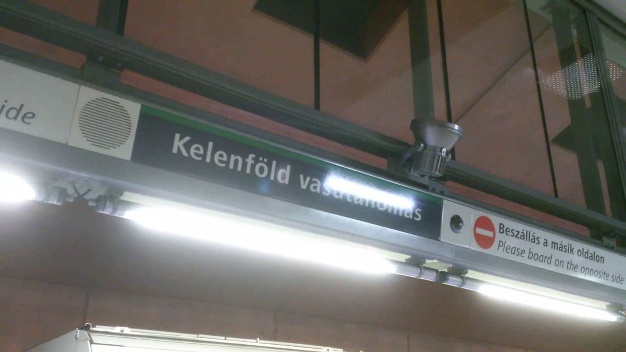 Budapest Metro Line M4 trains at Kelenfold Vasutallomas