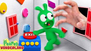 1000 Mystery Buttons and more funny challenges with Pea Pea -  Video for Kids