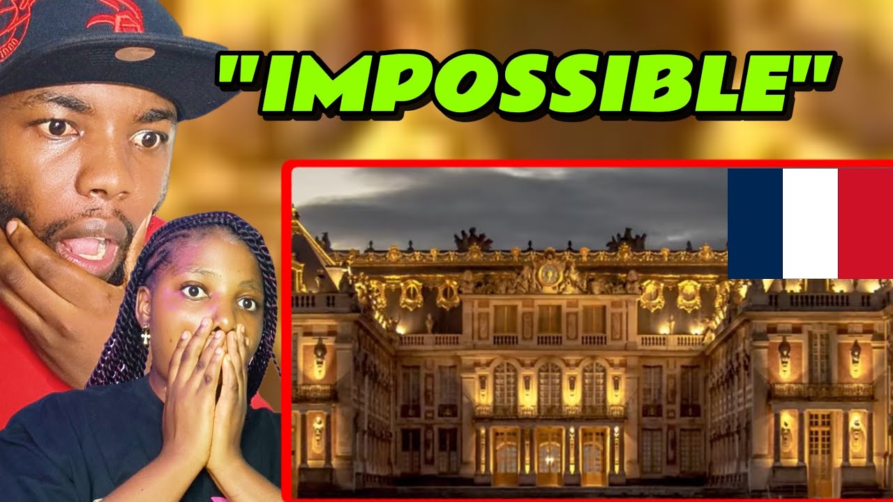 African Couple Explores the Palace of Versailles