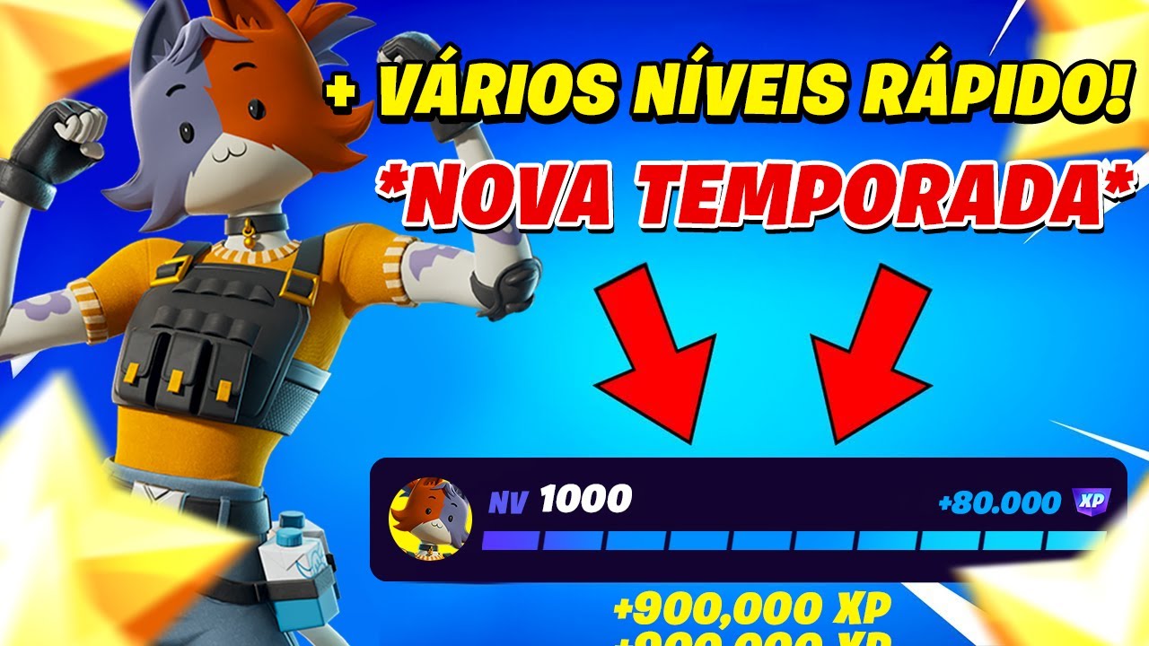 *MELHOR MAPA DE XP FUNCIONANDO* para Upar MUITO RÁPIDO na NOVA TEMPORADA do Fortnite Capítulo 7!