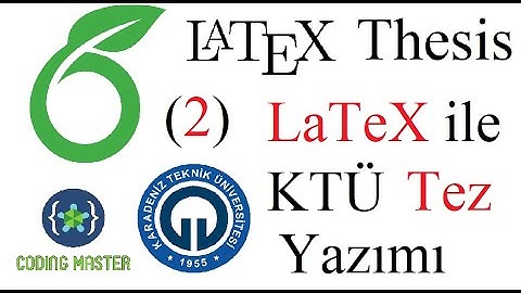 Title Page in LaTeX | LaTeX KTÜ Thesis 2