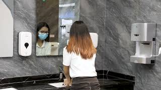 📱 Smart Touchscreen Hand Dryer: Redefine Premium Restroom Hygiene ✨