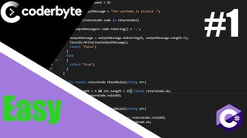 CoderByte Challenge (easy) : Résolution de Codeland Username Validation