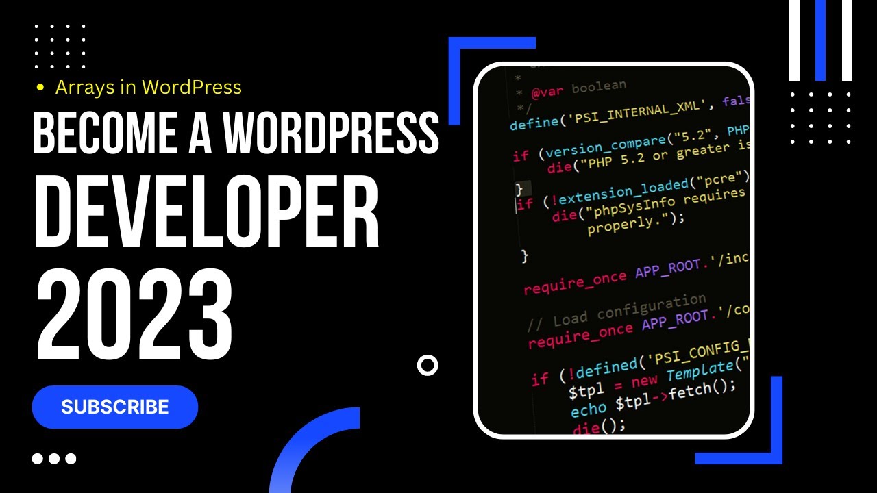 ⁣What are Arrays in WordPress, How to Become a WordPress Developer 2023,  WordPress Beginner Course