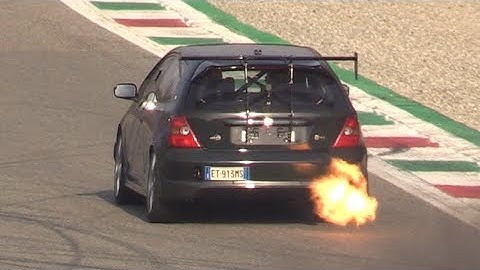 Monza Track Day 26/1/2020-Civic Flames,Abarth 124,911 GT3 RS & More