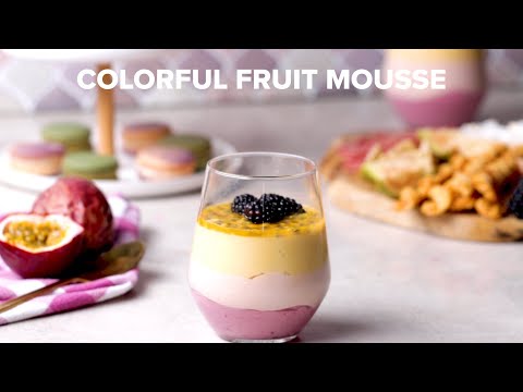 Colorful Fruit Mousse